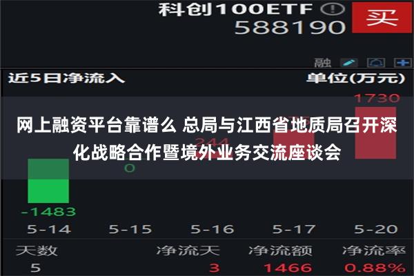 网上融资平台靠谱么 总局与江西省地质局召开深化战略合作暨境外业务交流座谈会