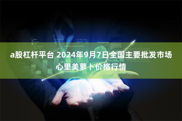 a股杠杆平台 2024年9月7日全国主要批发市场心里美萝卜价格行情