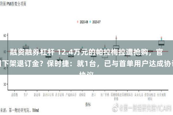 融资融券杠杆 12.4万元的帕拉梅拉遭抢购，官网下架退订金？保时捷：就1台，已与首单用户达成协议