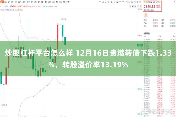 炒股杠杆平台怎么样 12月16日贵燃转债下跌1.33%，转股溢价率13.19%